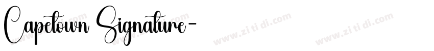 Capetown Signature字体转换